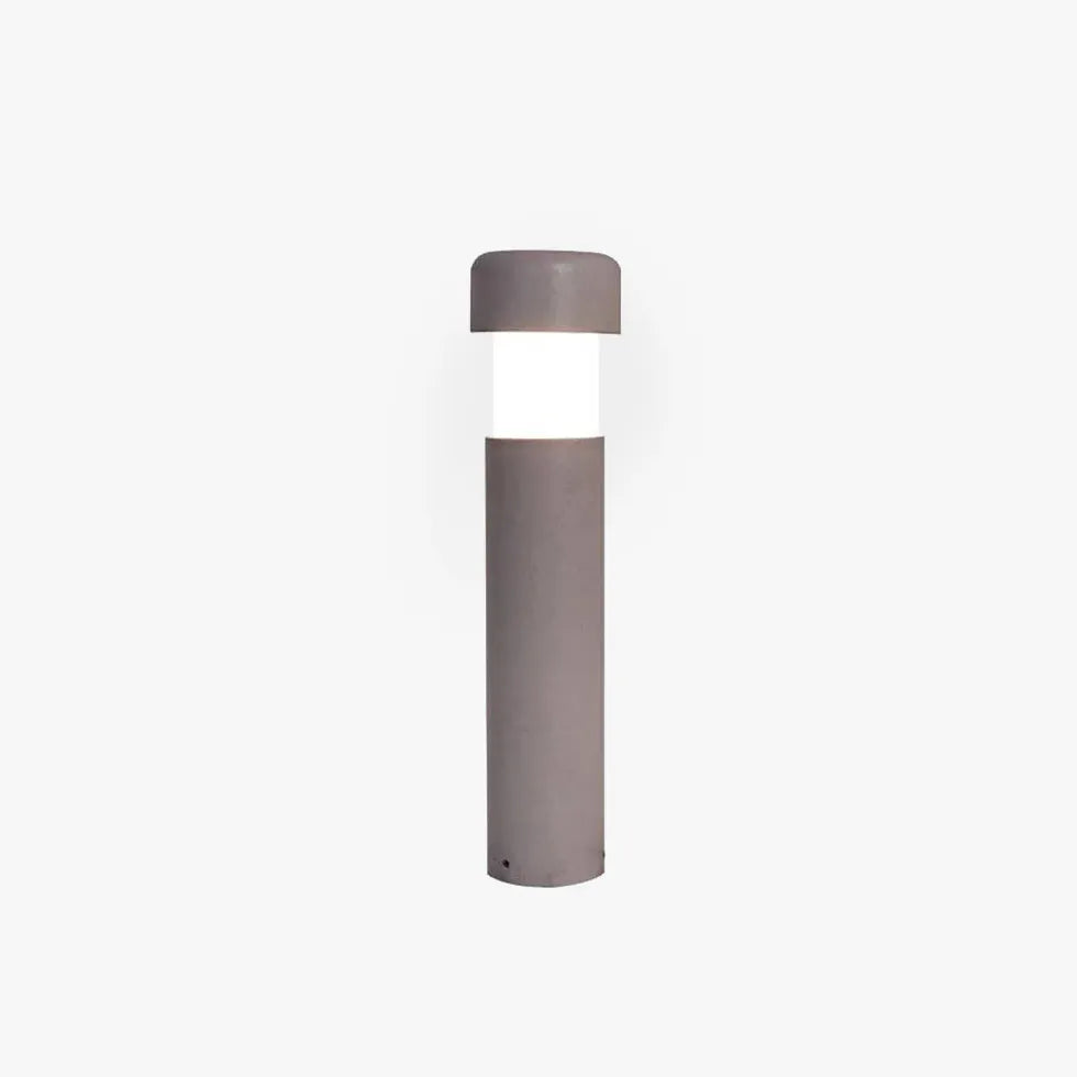 Lampada da terra cilindrica grigia minimalista - clowasit.com