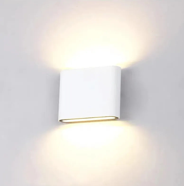 Lampada a parete moderna rettangolare nera - clowasit.com