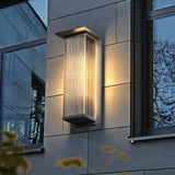 Lampada da parete esterna rettangolare in vetro - clowasit.com