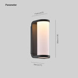 Lampada da parete wireless cilindrica semplice - clowasit.com