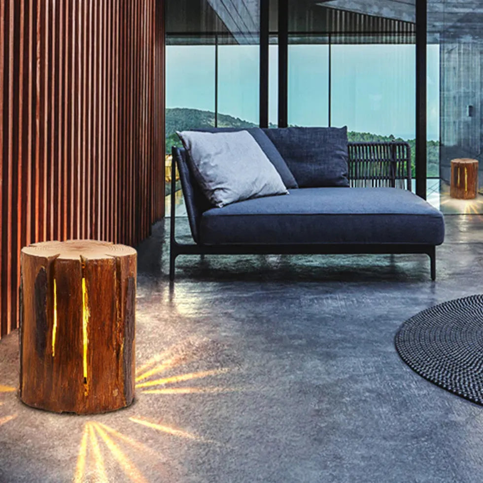 Lampade da terra rustiche in legno - clowasit.com