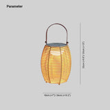 Luce da terra da esterno in rattan - clowasit.com