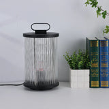 Lampade da terra in vetro trasparente righe - clowasit.com