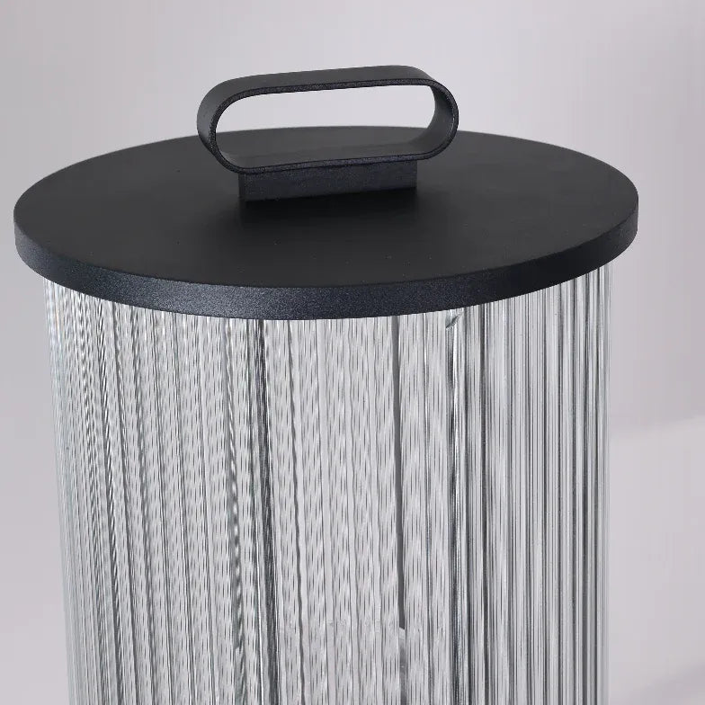 Lampade da terra in vetro trasparente righe - clowasit.com