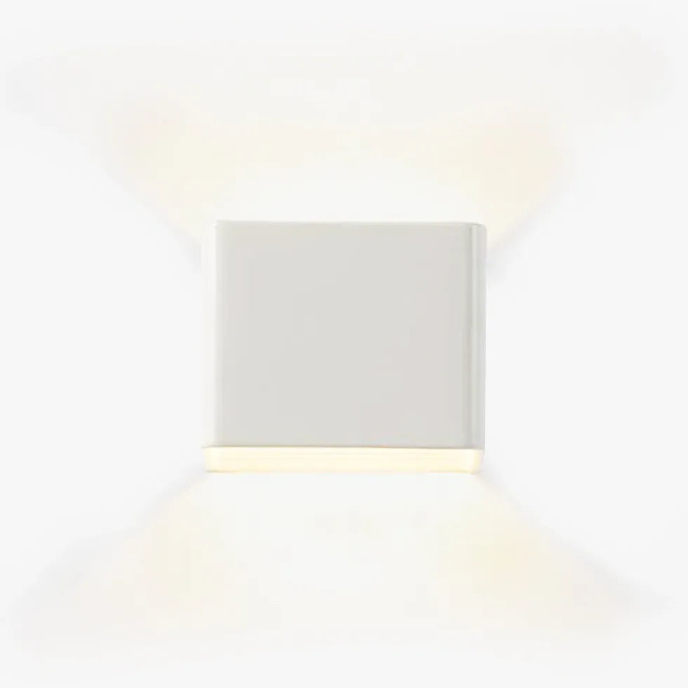 Applique moderna quadrata doppia luce minimalista - clowasit.com