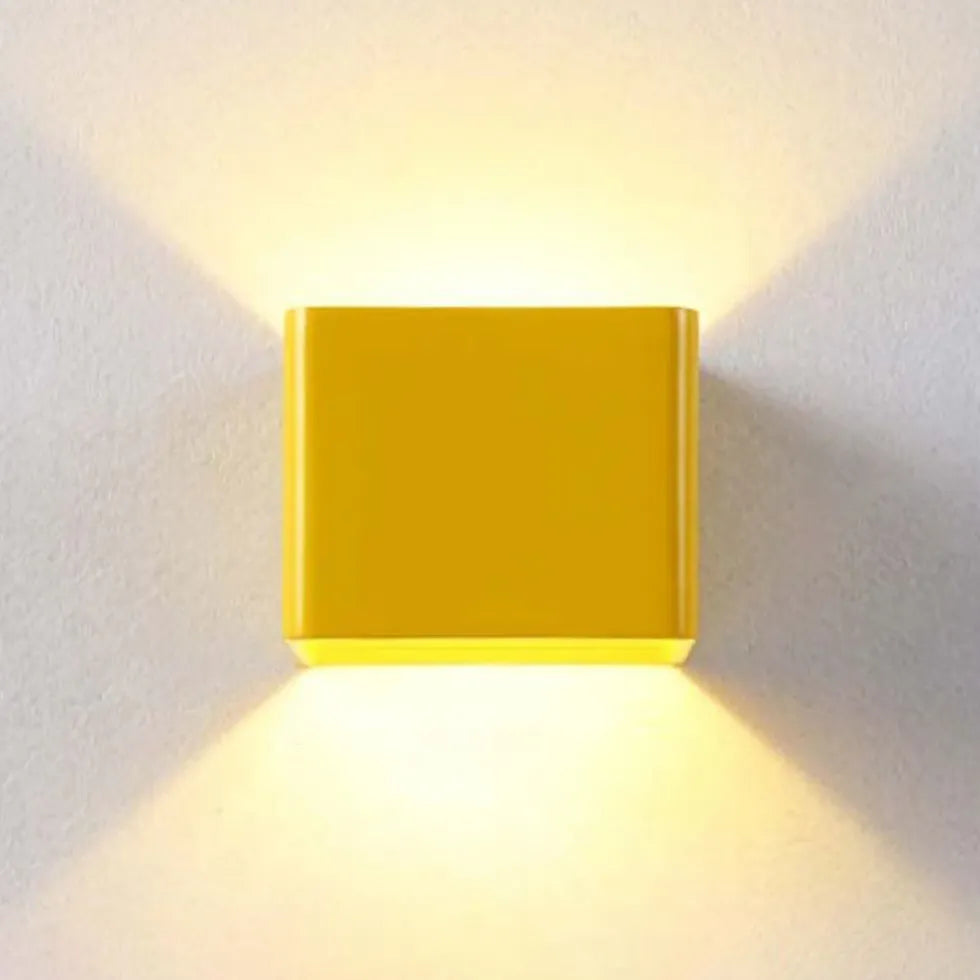 Applique moderna quadrata doppia luce minimalista - clowasit.com
