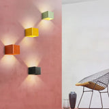 Applique moderna quadrata doppia luce minimalista - clowasit.com