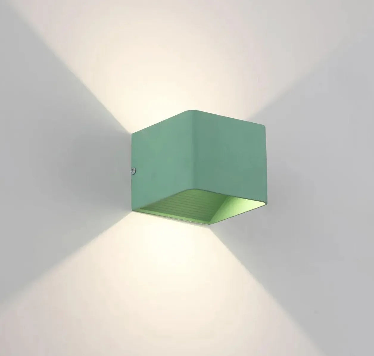 Applique moderna quadrata doppia luce minimalista - clowasit.com