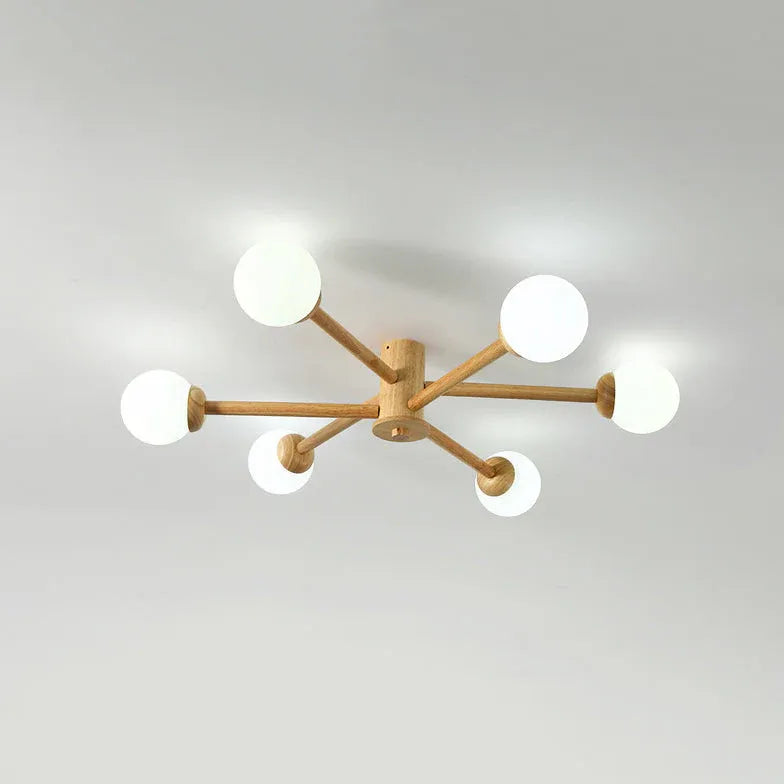 Lampadari da soggiorno a soffitto Legno Elegante - clowasit.com