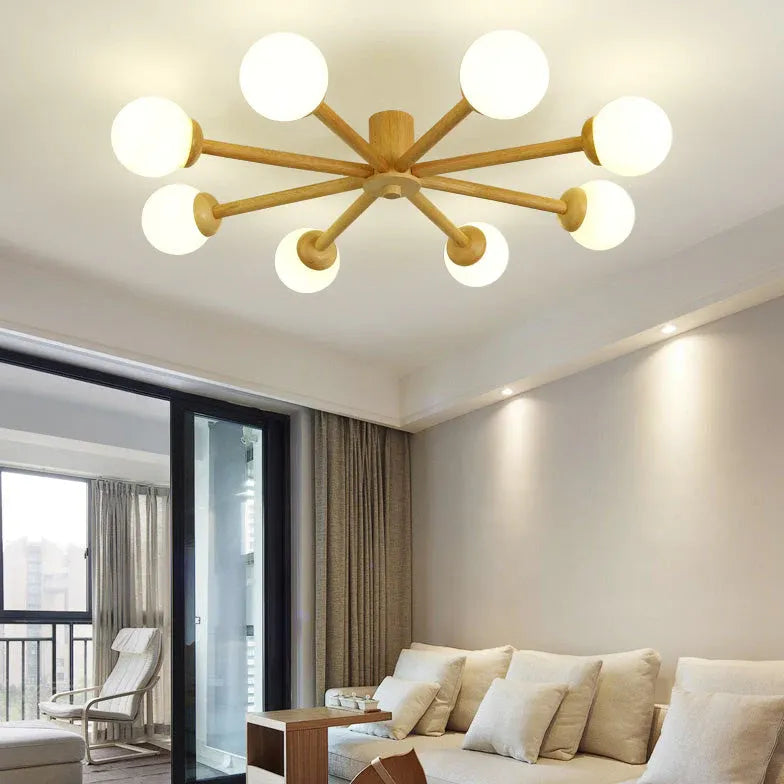 Lampadari da soggiorno a soffitto Legno Elegante - clowasit.com