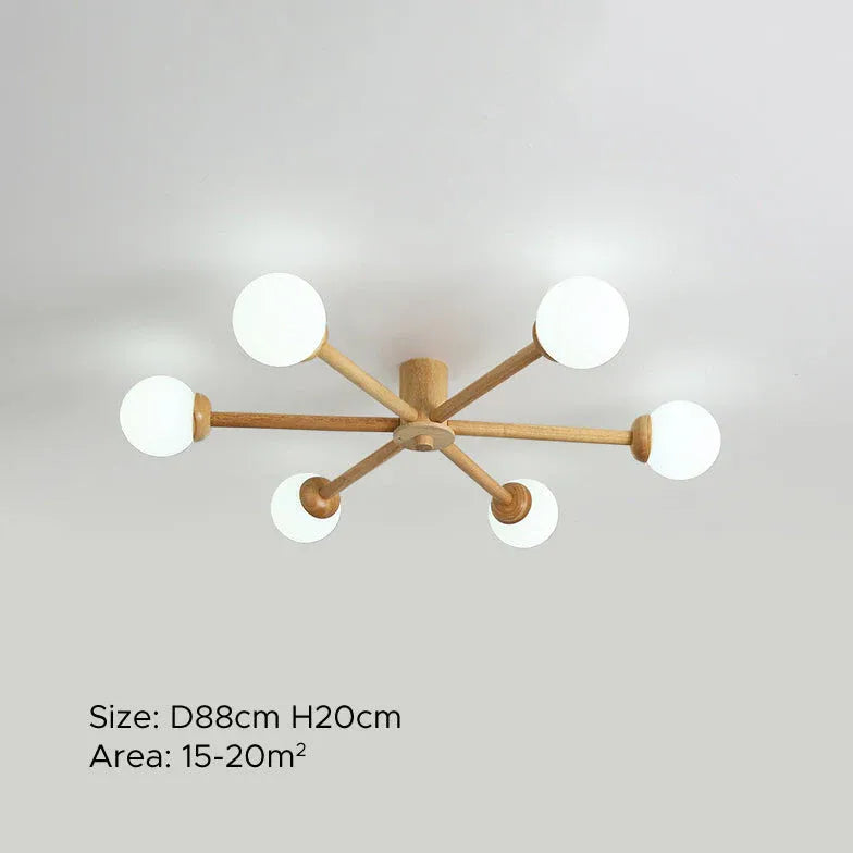 Lampadari da soggiorno a soffitto Legno Elegante - clowasit.com