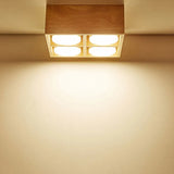 Plafoniera quadrata a led in soggiorno - clowasit.com