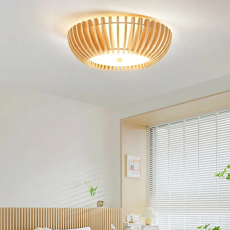 Lampada da soffitto in legno giapponese - clowasit.com