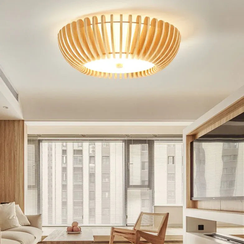 Lampada da soffitto in legno giapponese - clowasit.com