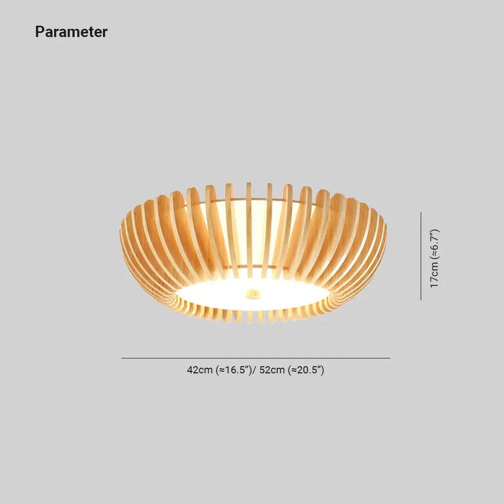 Lampada da soffitto in legno giapponese - clowasit.com