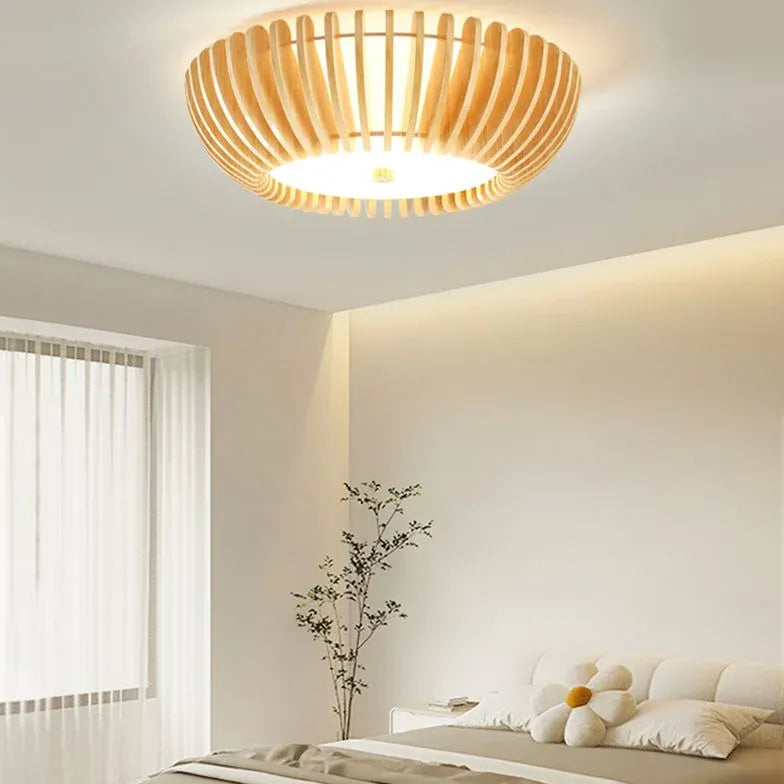 Lampada da soffitto in legno giapponese - clowasit.com