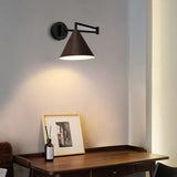Applique nero Stile Regolabile a Cono - clowasit.com