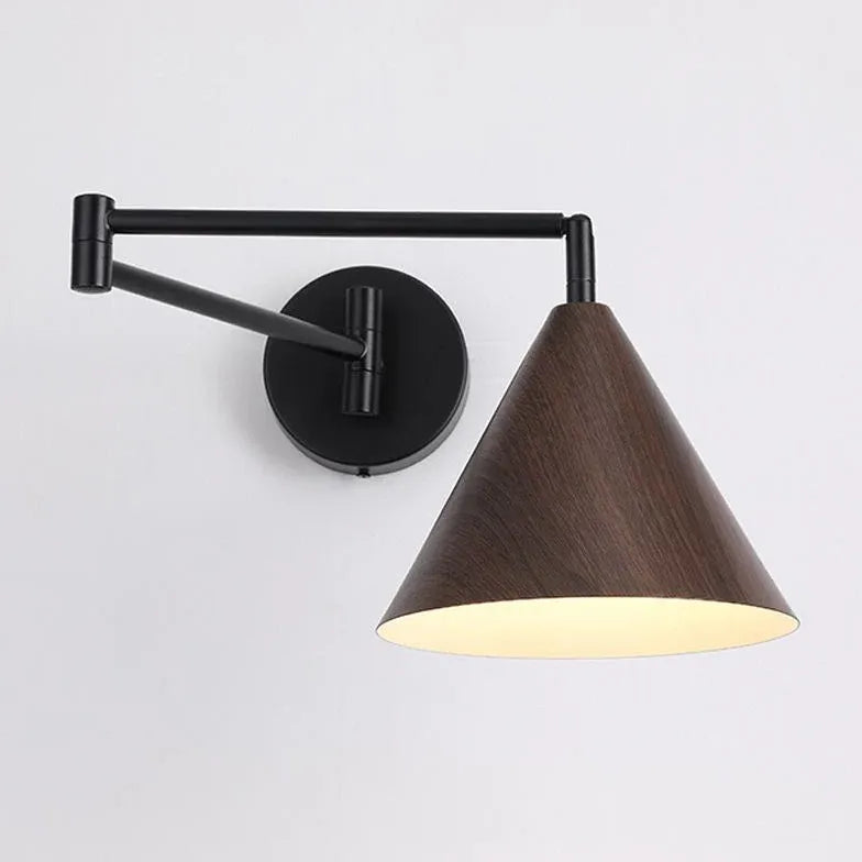 Applique nero Stile Regolabile a Cono - clowasit.com