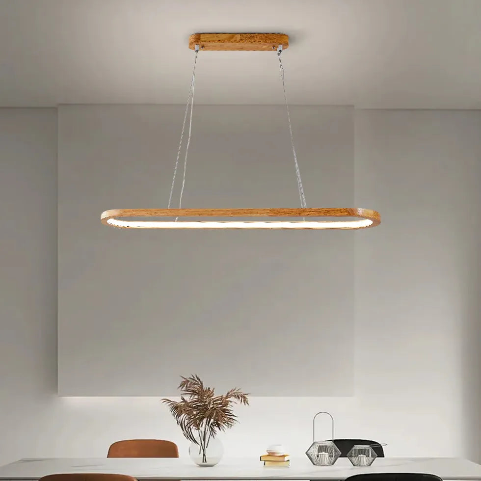 Lampadario design sala da pranzo in legno - clowasit.com