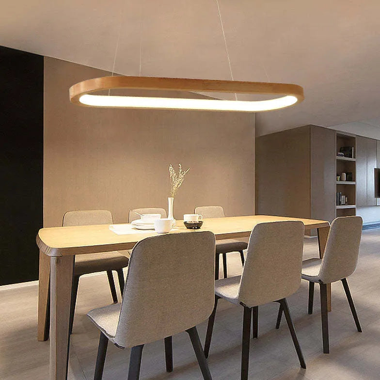 Lampadario design sala da pranzo in legno - clowasit.com