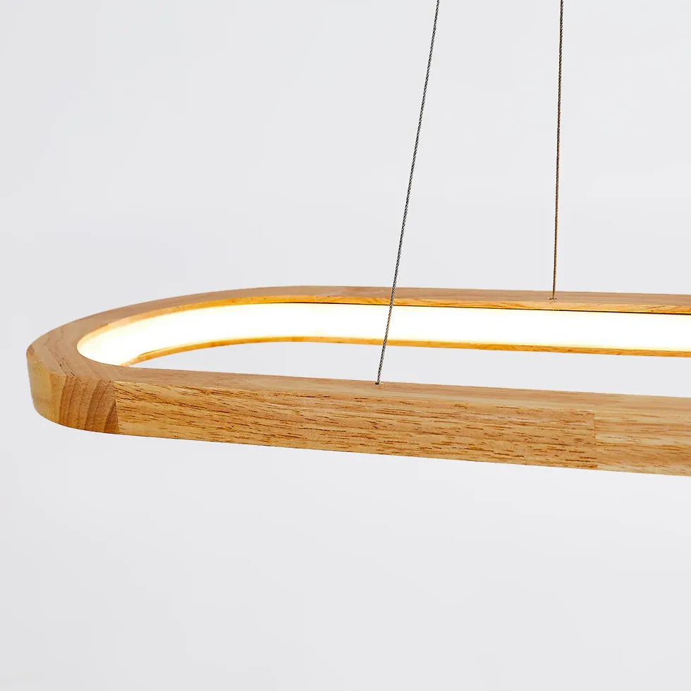 Lampadario design sala da pranzo in legno - clowasit.com