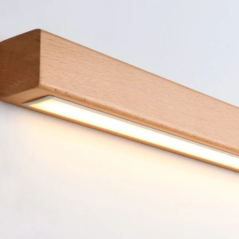 Applique Legno Dorato Design Minimalista LED - clowasit.com