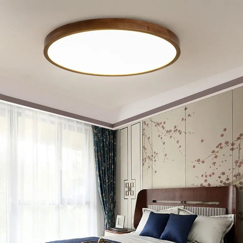 Plafoniera per soffitto LED in legno stile cinese - clowasit.com
