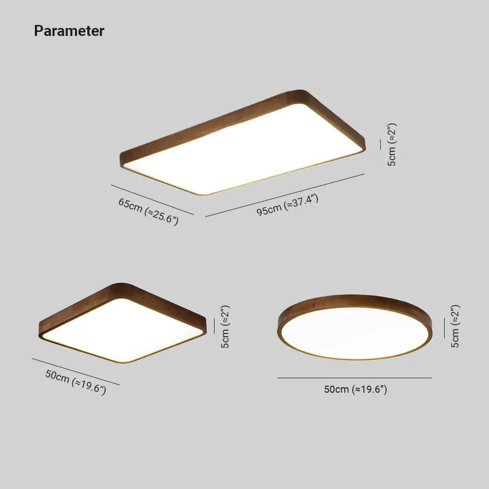 Plafoniera per soffitto LED in legno stile cinese - clowasit.com