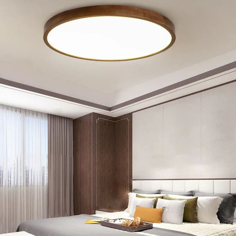 Plafoniera per soffitto LED in legno stile cinese - clowasit.com