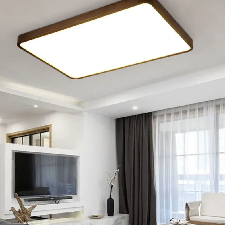 Plafoniera per soffitto LED in legno stile cinese - clowasit.com