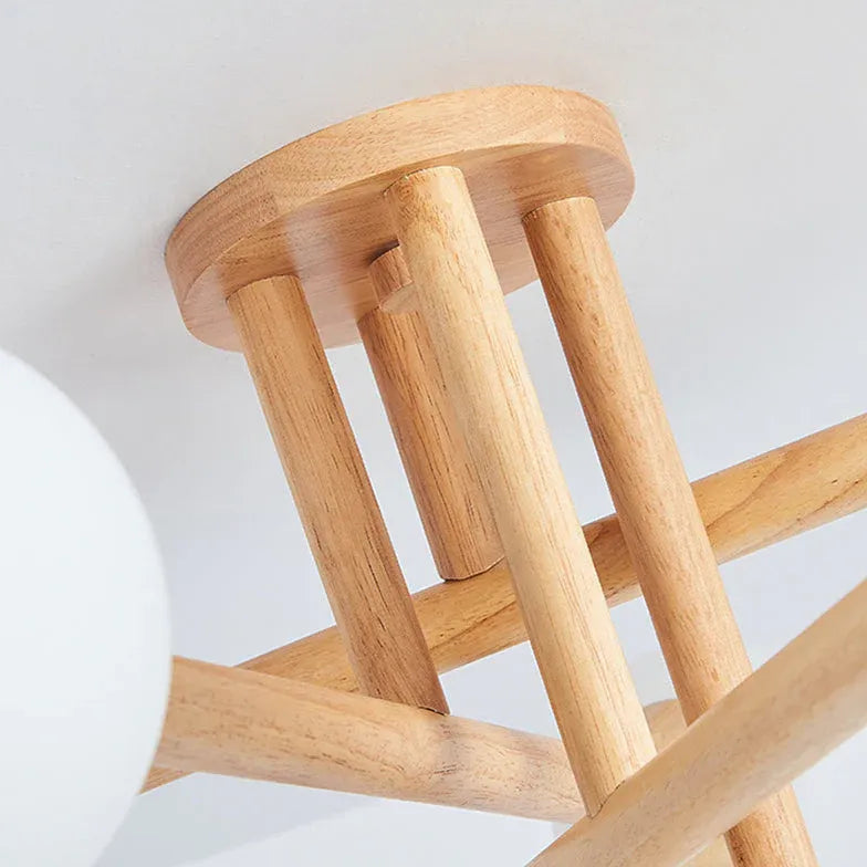 Lampada da Soffitto Moderna in Legno - clowasit.com