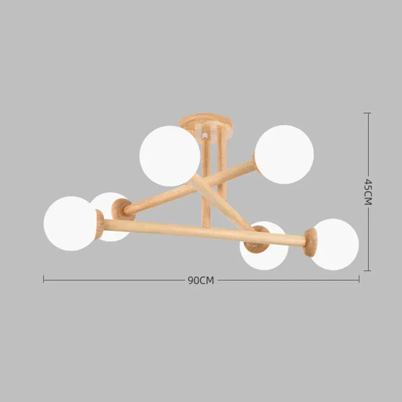 Lampada da Soffitto Moderna in Legno - clowasit.com