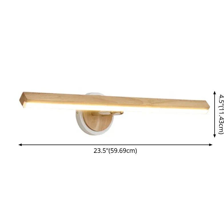 Applique lungo in legno gomma per bagno - clowasit.com