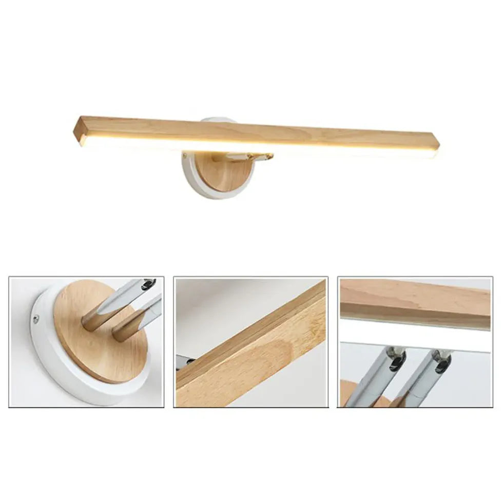 Applique lungo in legno gomma per bagno - clowasit.com