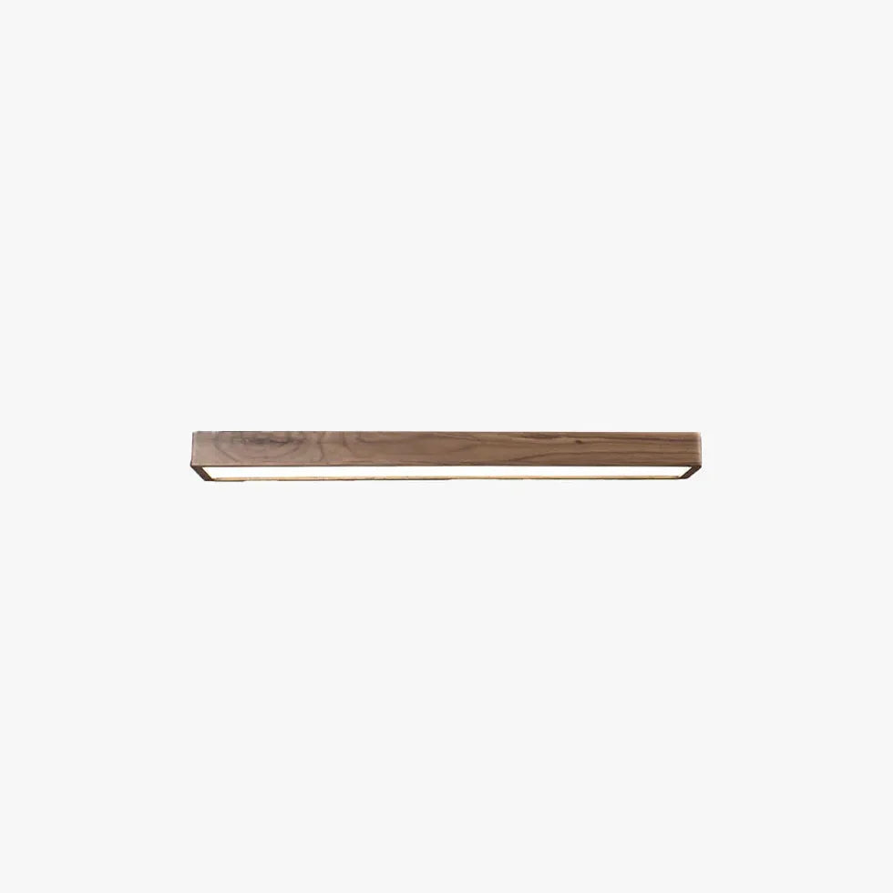 Minimalista plafoniera in legno rettangolare lunga - clowasit.com