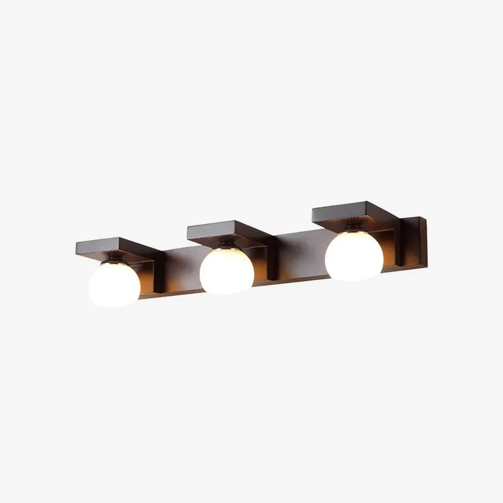 Applique marrone per illuminazione sferica bagno - clowasit.com