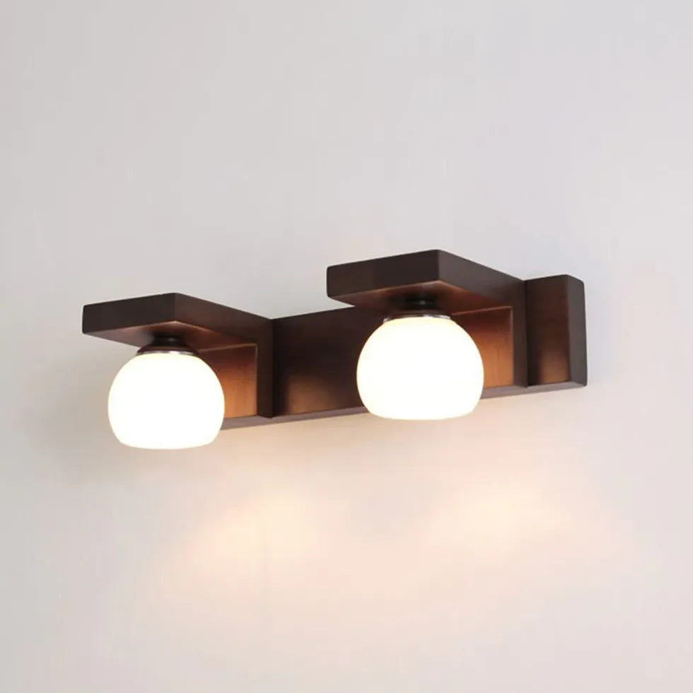 Applique marrone per illuminazione sferica bagno - clowasit.com