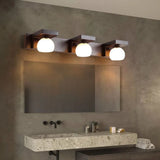 Applique marrone per illuminazione sferica bagno - clowasit.com