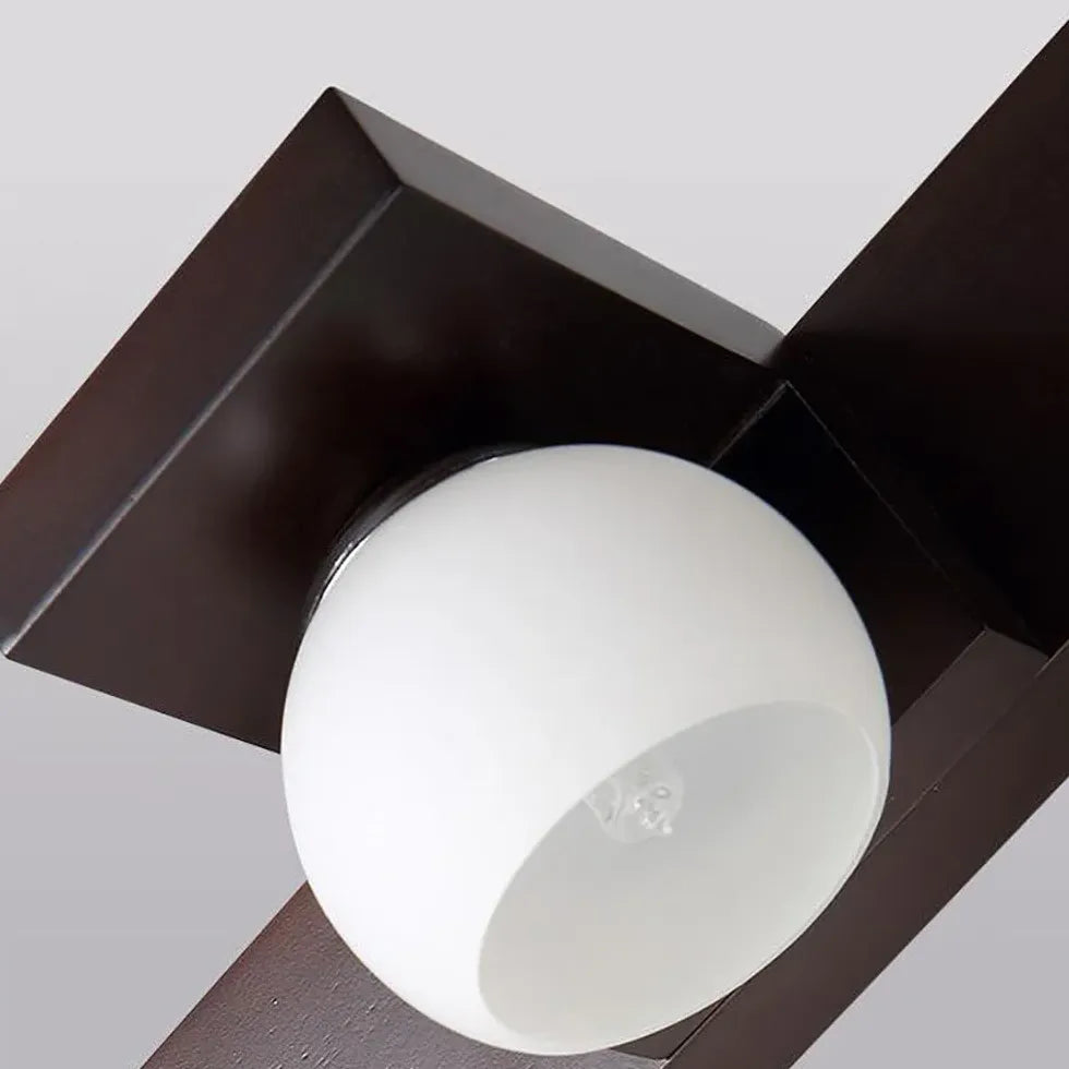 Applique marrone per illuminazione sferica bagno - clowasit.com