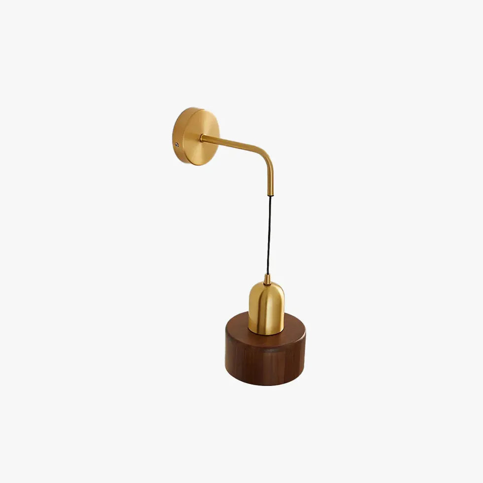 Faretti a parete in legno dorato - clowasit.com