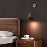Faretti a parete in legno dorato - clowasit.com
