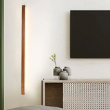 Applique esterno marrone in legno lineare - clowasit.com