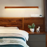 Applique esterno marrone in legno lineare - clowasit.com