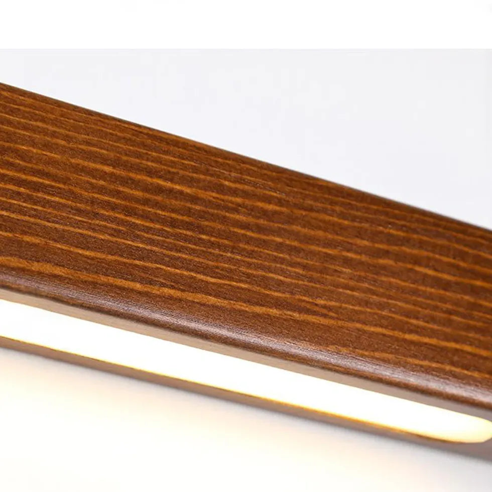 Applique esterno marrone in legno lineare - clowasit.com