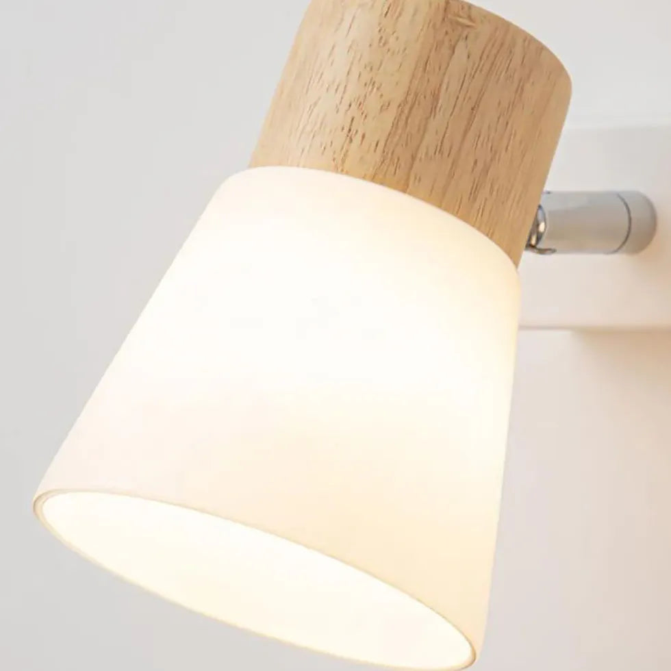 Applique in vetro bianco design minimalista LED - clowasit.com