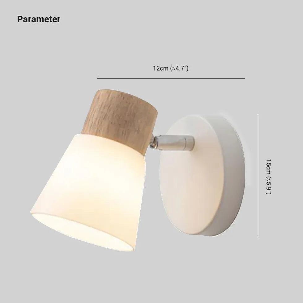 Applique in vetro bianco design minimalista LED - clowasit.com