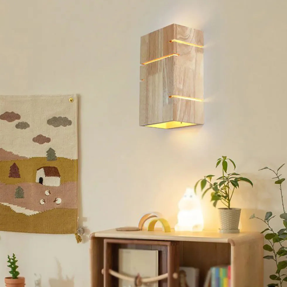 Applique per tetto in legno LED rovere - clowasit.com