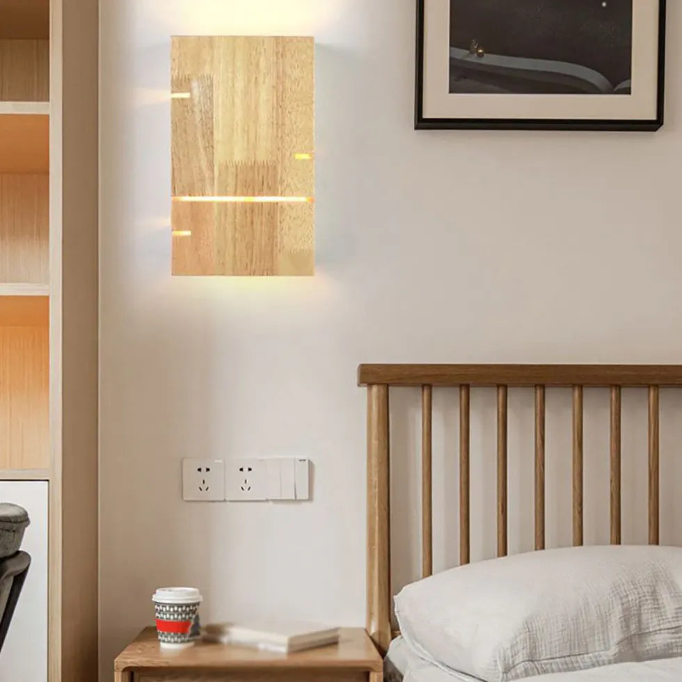 Applique per tetto in legno LED rovere - clowasit.com