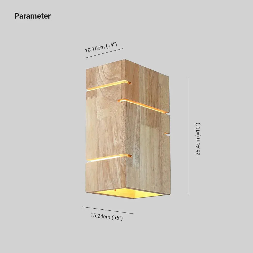 Applique per tetto in legno LED rovere - clowasit.com