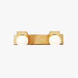 Applique in legno rustiche bagno sfere vetro - clowasit.com